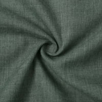 Ženska pamučna i posteljina kratki rukav Ležerni labav pulover Ljetne casual Dame 'Solid Color haljina