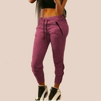 Ženske pantalone hlače sportske pantalone za vježbanje, teretanu, sa patentnim zatvaračima sa patentnim