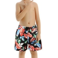 Mens Swim deblice Brzo suho kupalište kupaćih kratkih hlača Ljeto Print Plant Hlatke za djecu, hlače