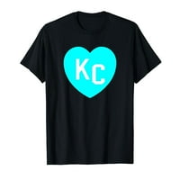 Teal Kc Heart Slatka teal Kansas City Heart Teal KC Hometown Majica