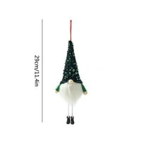 Heiheiup Privjesci rekvizirani ukrasi Santa Doll Tree Božićni ukrasi Božić Domaći dekor perla Garland