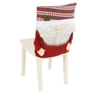 Santa stolica SlipsOvers, božićna stolica natrag pokrivača jednostavna za instaliranje udobne prekrasne