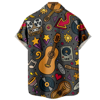 Dječaci Glazbena posadna košulja i vrh sa džepom Funky odjeća za teen i odrasla osoba