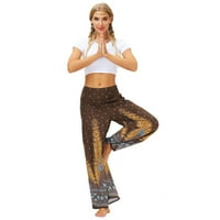 Hlače za žene ljetne hlače za široke noge labave ravne hlače joga sportske hlače