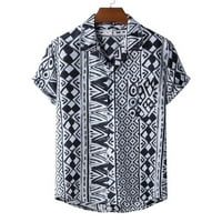 Muškarci labavi publy dolje Havajska plaža Kratki rukav majica TOP T TEE haljina