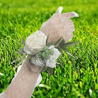 Bridalni zglobni zglobni zglobni zglob narukvica Nova simulacija cvijeta ruga ruža