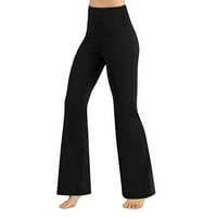 Duksevi žene Mid Mid Rijecti ženski dizanje gamaše Bespremljeno vježbanje visokih struka joga hlače crna x-s
