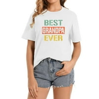 Najbolja djed ikad poklon djed za očeve d slatke ženske grafičke majice - trendi majica sa hladnim otiscima