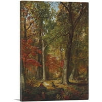 Jesenska šuma platno Art Print by William Trost Richards - Veličina: 40 26