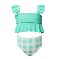 Dadaria Girls Size veličine 2-12T Toddler Baby Kids Girls Ruffres Ispiši dva kupaća kostim kupaći kostimi