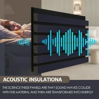 Akustični drveni zidni veneer ploče - 94.49 12.6 Svako -Soundloofona oplata - unutrašnjost apsorpcija