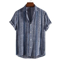 Giligiliso Clearence Muns Tops Ležerne prilike za muškarce Plaže Objava Striped Print Modna majica s