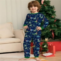 Dinosaur Božić Pidžama Porodica Porodica Dečija odrasli Baby Xmas PJS noćni odjeća