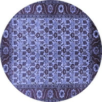 Ahgly Company u zatvorenom okruglu Oriental Plave industrijske prostirke, 5 'krug