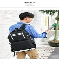 Backpack Bzdaisy Mornar sa USB-om Zaštita za punjenje i laptop - višestruki džep veliki kapacitet Dvostrani