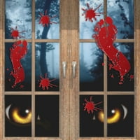 Jiaroswwei naljepnica za prozor Samoljepljiva Stakl ljepljivosti PVC 3D Horror Halloween naljepnica