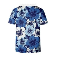 Bluze za žene Ženska modna ljetna majica s kratkim rukavima, tiskani V izrez Majica Casual Tops Ladies