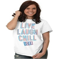 Live Laugh Chill Icee Logo Retro muške grafičke majice Tees Brisco Marke 2x
