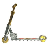 Mini skeoter igračka plastični kotači scooter edukativna mini skejtbord igračka, zlatna glava i srebrna tijela