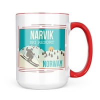 Skijalište Neonblond Narvik - Norveška skijalište za skijalište Poklon za ljubitelje čaja za kavu