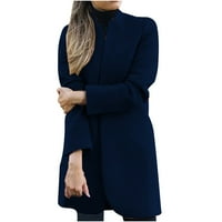 Xmas poklon modna ženska jakna od vunene kapute dame toplo dugačak preko kaput OwewewardFashion w
