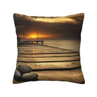Sunrise na Crnom morskom bacaju jastučnici Kućni dekor Ugodne obloge za jastuke za krevet na kauč na razvlačenje