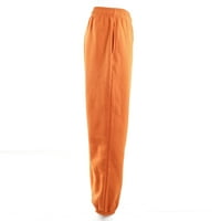 Wasery ženske pune boje plišane dugih hlača elastična struka Sport zadebljanje bahačke pantalone za