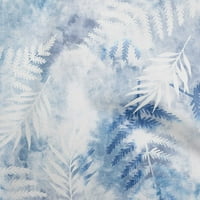 Onuone svilene tabby srednje plave tkanine tropske akvarelne ploče šivaće materijal za šivanje tiskane