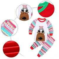 Dječaci pidžama za dječje djevojke Božićni Santa Claus Xmas Pijamas Set Pamuk PJS Toddler Sleep odjeća Dječja odjeća set za 4 godine