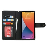 Luksuzni novčanik za iPhone pro iPhone Card Slots Colt sa štandom sa zatvaračem sa križnim remenom za