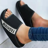 KNQRHPSE papuče za žene platforme dame prozračne udobne klinovi cipele sandale sportsko pismo uzorka