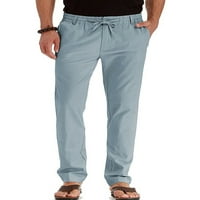 Glonme muški elastični struk opremljene hlače, casual jogger dno sa džepovima Yoga pantalona salona
