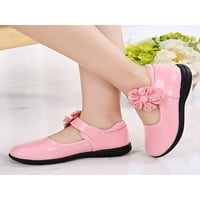 Djeca mekana FAU kožna loafer djevojke haljine cipele cvijeće ravne cipele
