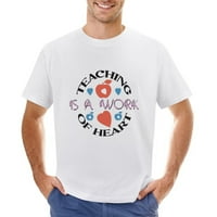 Majica nastavnika za Dan učitelja Muška grafička majica Vintage kratki rukav Sport Tee White S