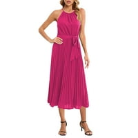 Pedort Womens Haresses Ljeto Maxi haljina sa plusom plutane sunčeve haljine vruće ružičaste, l