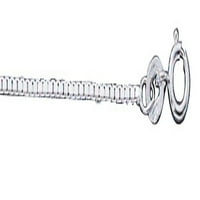 Sterling srebrni 24 Bo lančani 3D jet skile ogrlica