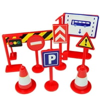 Heiheiup Dječje igračke za djecu Dodatna oprema za igranje igračka prometa igara na putu znakovi za
