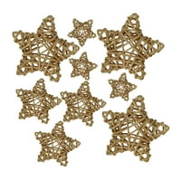Zvjezdane pletene kuglice u obliku ratana, Orbs Vase Filers zanate, ukras za svadbeni stol, tematska