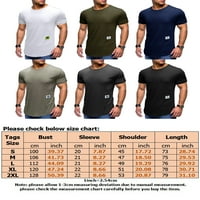 Ljetni vrhovi za muškarce vježbanje sportskih fitnesa Top kratkih rukava Ležerna majica Pulover Tee