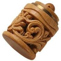Carving drveni miris Kuglični bočice Drvena boca viseći privjesak