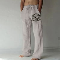 Pedort muške lagane dna elastične strugove casual pantne hlače s elastičnim pantalonama s džepovima