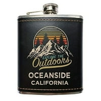 Oceanside California Crna kožna zamotana tikvica