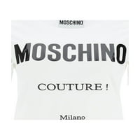 Moschino Vinil Logo Mini majica haljina za žene