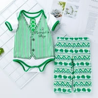 Rovga Toddler Djevojke Outfit Sets Baby Boys Odjeća za odjeću Jesen Short rukav Proljeće Ljeto Print