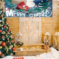 Koaiezne božićne vanjske garažne vrata Tapiserija za tapiserija za odmor za odmor za zabavu Pozadinska krpa koja odgovara visećim krpom Višejezice