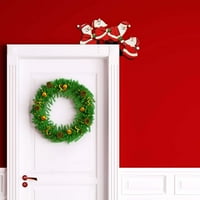 Božićni okvir okvira vrata Santa Claus Božićni drveni okvir okvira za ukrašavanje drvenih vrata Božićni