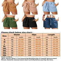 Voguele dame kratke vruće hlače nacrtavanje elastičnih struka Bermuda Mini pant salon ljetni plažni