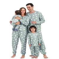 Holiday Halloween bundeve Ghost Pajamas Porodični podudaranje PJS set Xmas Jammyes za odrasle djecu bebu