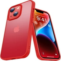 Kooshock za iPhone i iPhone futrole, [FT Vojno zaštita od pada] [Ugrađene zračne jastuke], Slim prozirna zaštitna pokrića, crvena