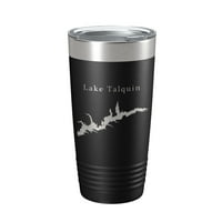Lake Talquin Karta Tumbler Travel Gol izolirana laserska urezana kava Cup Florida Oz Teal